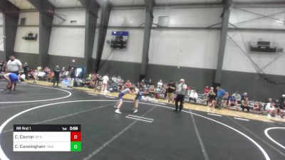 70 lbs Rr Rnd 1 - Calvin Cavnar, UP Outlaws vs Chance Cunningham, Takedown Express W/C