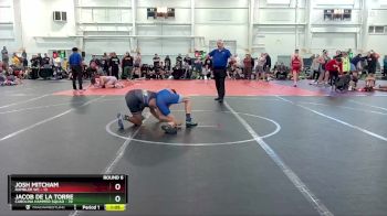 130 lbs Round 6 (10 Team) - Jacob De La Torre, Carolina Hammer Squad vs Josh Mitcham, Rambler WC