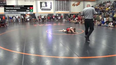 57 lbs Cons. Round 2 - Von LaLonde, Big Game Wrestling Club vs Braxton Bowers, Marion Wolves