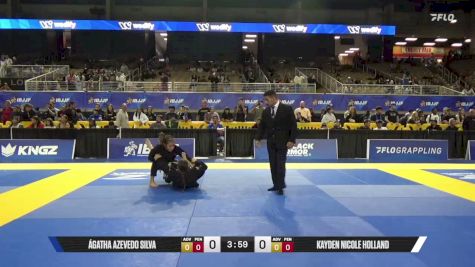 Kayden Nicole Holland vs Ágatha Azevedo Silva 2026 Pan Jiu Jitsu IBJJF Championship