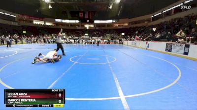 120 lbs Cons. Round 3 - Logan Auza, Arizona College Prep vs Marcos Renteria, Yuma Catholic