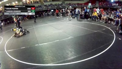117 lbs Cons. Round 2 - Kolbe Foster, McCook Youth Wrestling Club vs Landon Johnson, Nebraska Elite Wrestling Club