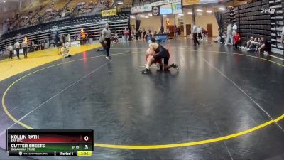 157 lbs Semifinal - Kollin Rath, EAP OTC vs Cutter Sheets, Oklahoma State