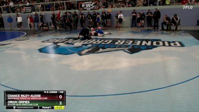 149 lbs Champ. Round 1 - Orion Grimes, Glacier Bear Wrestling Club vs Chance Riley-Alexie, Anchorage Freestyle Wrestling Club