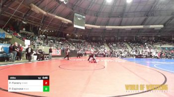 49 lbs Round Of 16 - Porter Flanery, Cowboy Wrestling Club vs Philip Espinosa, Rough House