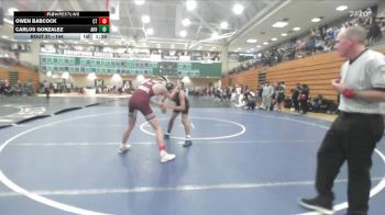 144 lbs Champ. Round 1 - Carlos Gonzalez, Arroyo vs Owen Babcock, Cherokee Trail