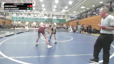 144 lbs Champ. Round 1 - Carlos Gonzalez, Arroyo vs Owen Babcock, Cherokee Trail