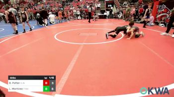 60 lbs Rr Rnd 2 - BentLee Potter, Clinton Youth Wrestling vs Landon Martinez, Team Tulsa Wrestling Club