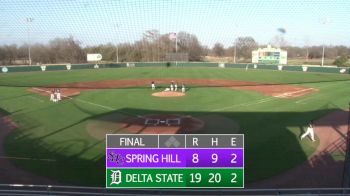 Replay: Spring Hill vs Delta State - DH | Feb 8 @ 1 PM