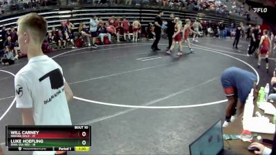 105 lbs Finals (8 Team) - Luke Hoefling, Iowa USA Red vs Will Carney, Indiana Gold