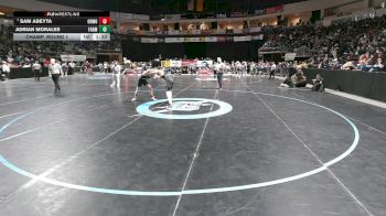 5A 144 lbs Champ. Round 1 - Sam Abeyta, Organ Mountain vs Adrian Morales, Farmington
