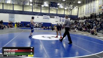 189 lbs Quarterfinal - Kaelan Vesel, Palmer High School vs EPHRAIM LOCKUK, Wasilla High School