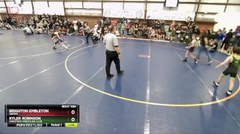 70 lbs Quarterfinal - Brighton Embleton, Uintah vs Kyler Robinson, Shootbox Wrestling Club