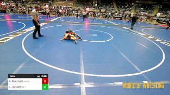 76 lbs Quarterfinal - Alex Marchetti, Mat Assassins vs Liam `Catfish` Jennett, Sebolt Wrestling Academy