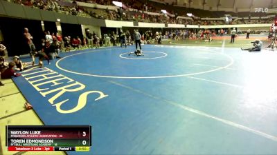 Rookie K-2 48 Quarterfinal - Waylon Luke, Poquoson Athletic Association vs Toren Edmondson, Pit Bull Wrestling Academy