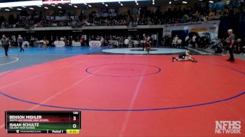 130 lbs Cons. Round 3 - Benson Mishler, South Anchorage High School vs Isaiah Schultz, Colony High School