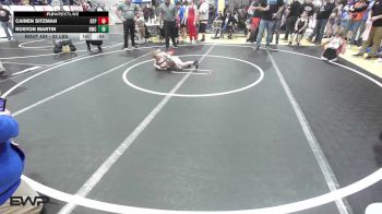 52 lbs Rr Rnd 3 - Cainen Sitzman, Tulsa Blue T Panthers vs Roston Martin, Berryhill Wrestling Club