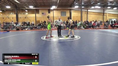 133 lbs Cons. Round 2 - Mason Russell, Unattached vs Dalton Ecklund, Providence (Mont.)