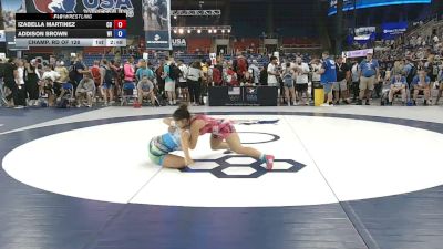 115 lbs Champ. Rd Of 128 - Izabella Martinez, Colorado vs Addison Brown, Wisconsin