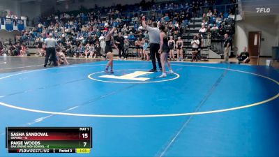 132 lbs Quarterfinals (8 Team) - Greyce Brown, Oxford vs Addison Wilson, Oak Grove High School