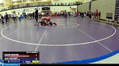 145 lbs Cons. Round 4 - Jacob Weaver, Central Indiana Academy Of Wrestling vs Sam Wolpert, Decatur Wrestling Club