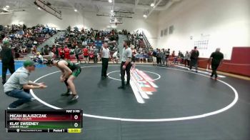 132 lbs Cons. Round 3 - Klay Sweeney, Lander Valley vs Micah Blajszczak, Natrona County