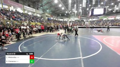 54 lbs Round Of 32 - Zavier Melendez, Top Notch WC vs Samuel Cisneros, SLV Elite WC