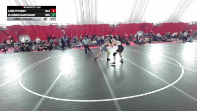 16U Boys - 165 lbs Cons. Round 1 - Jackson Barringer, Iowa vs Lane Warden, Missouri