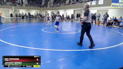 70 lbs Semis (4 Team) - Anthony Berndt, NYM (New York Mills) vs Roy Popowski, Canby