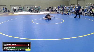 115 lbs Semis (4 Team) - Benjamin Zajac, Hastings vs Brantley Klein, F/MCC