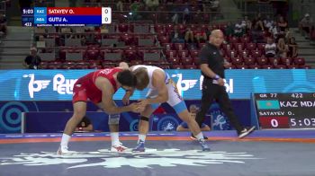 77 kg Qualif. - Omar Satayev, Kazakhstan vs Alexandrin Gutu, Moldova