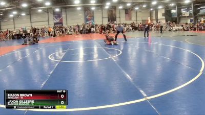 105 lbs Rd# 4- 2:00pm Friday Final Pool - Jaxon Gillespie, Backyard Brawlers vs Mason Brown, Rebellion