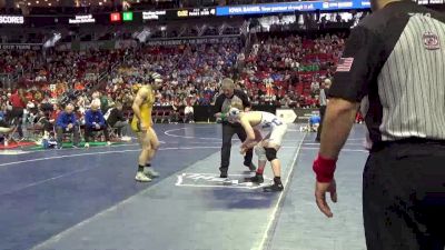 1A-150 lbs 5th Place Match - Lincoln Linden, Woodbury Central vs Sam Raymond, St. Albert