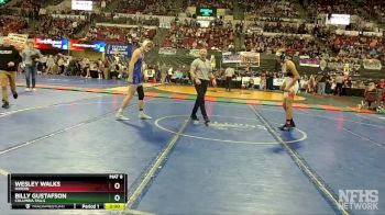 A - 152 lbs Champ. Round 1 - Billy Gustafson, Columbia Falls vs Wesley Walks, Hardin