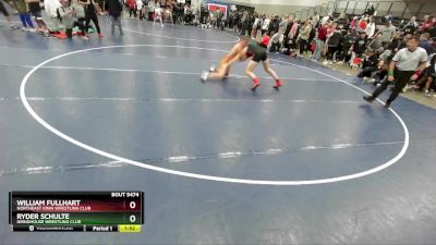 157 lbs Semifinal - William Fullhart, Northeast Iowa Wrestling Club vs Ryder Schulte, Grindhouse Wrestling Club