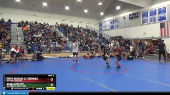 53 lbs Round 2 - Jase Dalton, California Grapplers vs Arya Rogue Gutierrez, Neutral Grounds