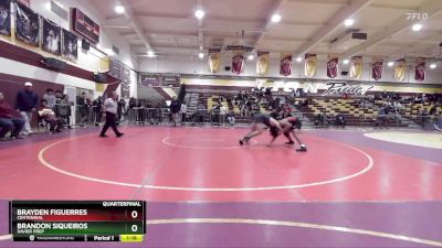 190 lbs Quarterfinal - Brayden Figuerres, Centennial vs Brandon Siqueiros, Xavier Prep