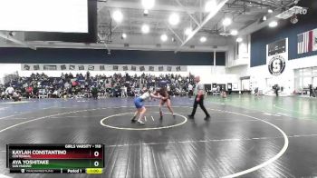 110 lbs Cons. Round 3 - Aya Yoshitake, San Marino vs Kaylah Constantino, Centennial