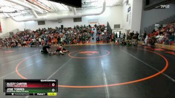 105 lbs Quarterfinal - Jose Torres, Riverton Middle School vs Auzzy Carter, Powell Middle School