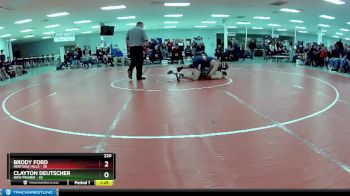 220 lbs Semis & Wb (16 Team) - Clayton Deutscher, New Prairie vs Brody Ford, Heritage Hills