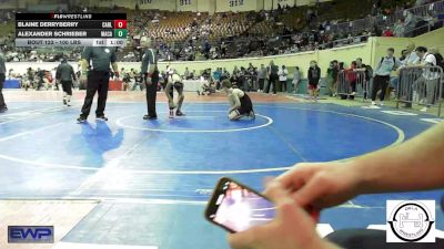 100 lbs Consi Of 16 #1 - Blaine Derryberry, Carl Albert vs Alexander Schrieber, MacArthur Wrestling