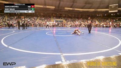55 lbs Round Of 32 - Azayla Mitchell, Prime Wrestling vs Zoey Willis, Tj Trained