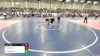 172 lbs Semifinal - Nico Trevino, Miners WC vs Maximus Gonzales, Mustangs WC