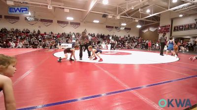 52 lbs Consi Of 8 #2 - Christopher Waitkus, Team Tulsa Wrestling Club vs Brady Cowett, Warner Eagles Youth Wrestling