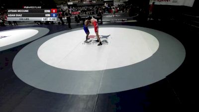 106 lbs Aydan McCune, SCVWA - Santa Clara Valley Wrestling Association vs Adan Diaz, OCWA - Orange County Wrestling Association