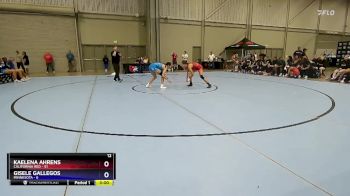 110 lbs Round 1 (16 Team) - Kaelena Ahrens, California Red vs Gisele Gallegos, Minnesota