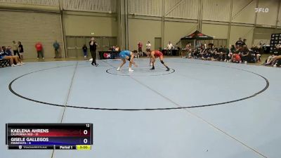 110 lbs Round 1 (16 Team) - Kaelena Ahrens, California Red vs Gisele Gallegos, Minnesota