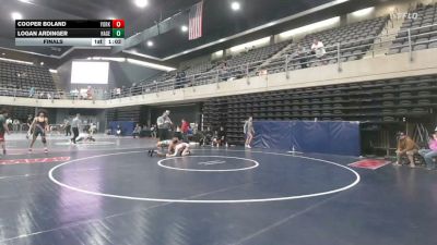 105 lbs Final - Cooper Boland, York vs Logan Ardinger, Hagerstown