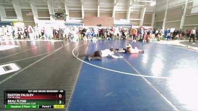 68 lbs Quarterfinal - Daxton Falslev, Top Of Utah vs Beau Flynn, Champions Wrestling Club