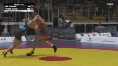70kg Cons. Semi - Max Kershaw, Saskatoon Junior Huskies vs Ryder Church, Montreal Wrestling Club